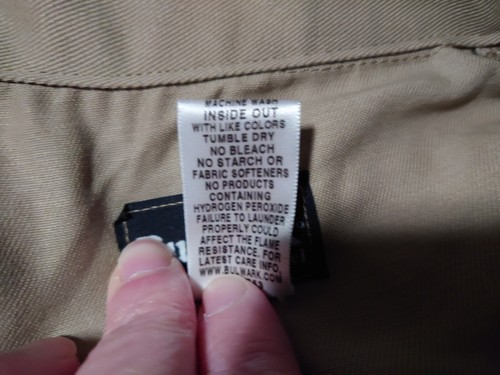 Bulwark Protective Apparel FR Men's Tan Coveralls Size 46 Large Flame Resistant - Picture 9 of 9