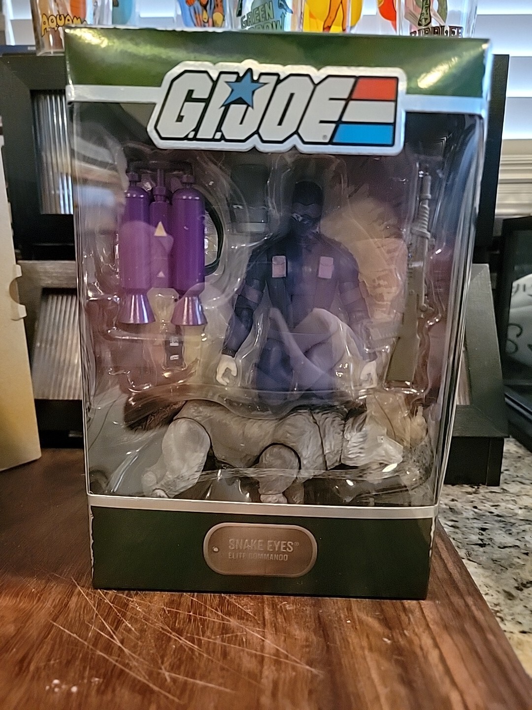 Adult Collectible GI Joe Super 7 Ultimates Snake Eyes Figure NIB