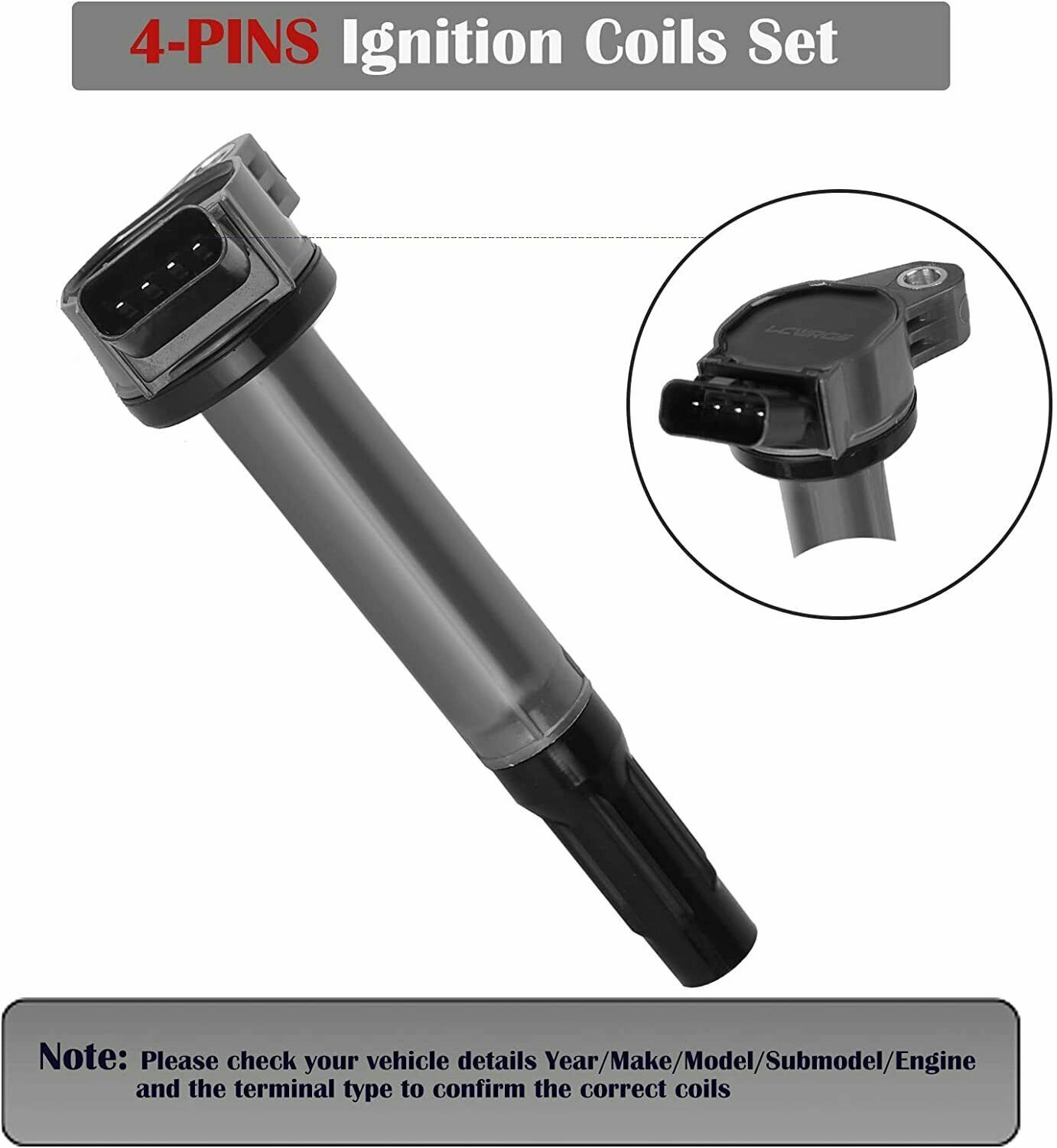 6 Ignition Coils Replacement UF487 for Camry Rav4 Avalon Lexus RX350