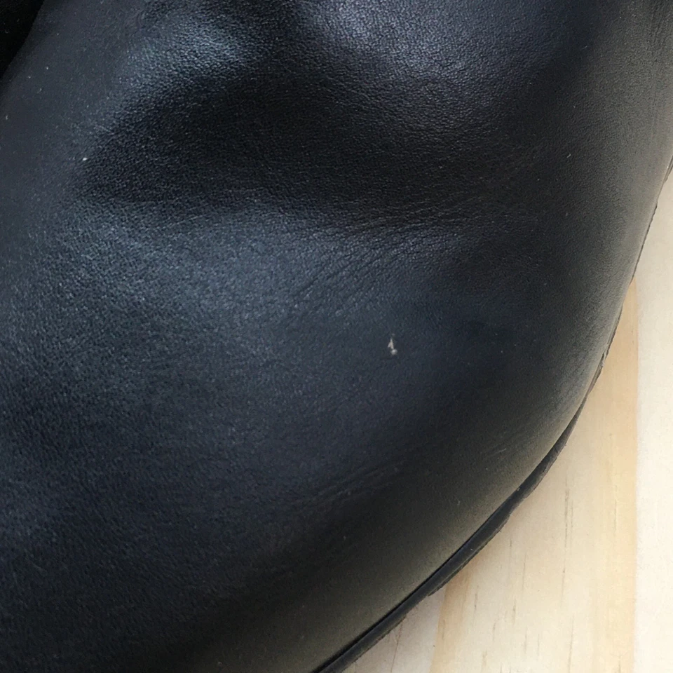 Easy Spirit Boots Womens 10 M Aerial Ankle Bootie Black Faux Letaher Square Toe - Image 4 of 4