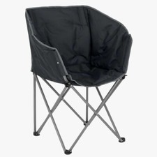 Highlander Braemar Extra Comfy Wrap Around Tub Chair | Charcoal | Max Load 100kg