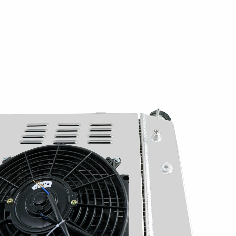3 ROW Radiator W/Shroud Fan For Chevy C10 C20 K10 K20 Blazer GMC Jimmy BB Foto 4 de 4