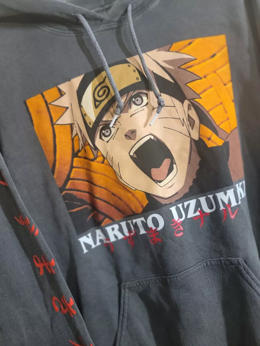 Urban Outfitters puff ink 2002 Naruto Mens Hoodie Masashi