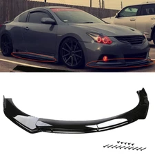 Gloss Black Car Front Bumper Spoiler Lip Splitter Body Kit For Nissan Altima M