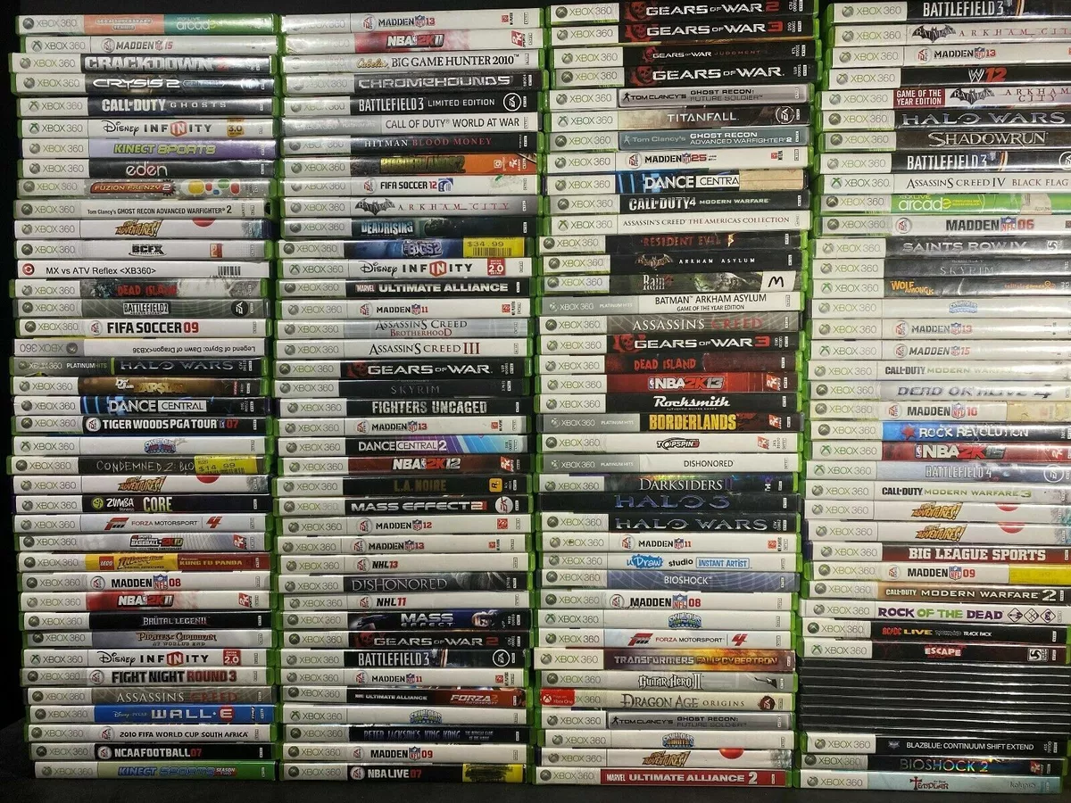 🔥 XBOX 360 GAMES Large Lot YOU PICK EM CLEANED AND TESTED FREE US SHIPPING