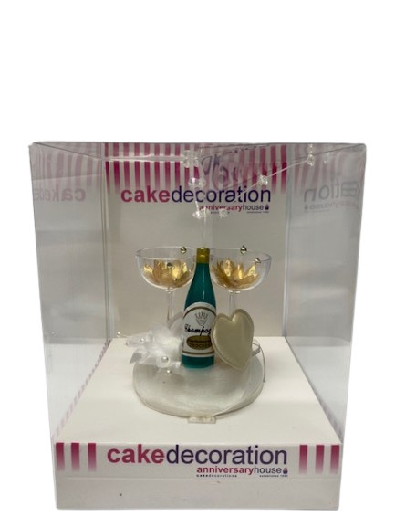 Champagne Celebration Cake Topper