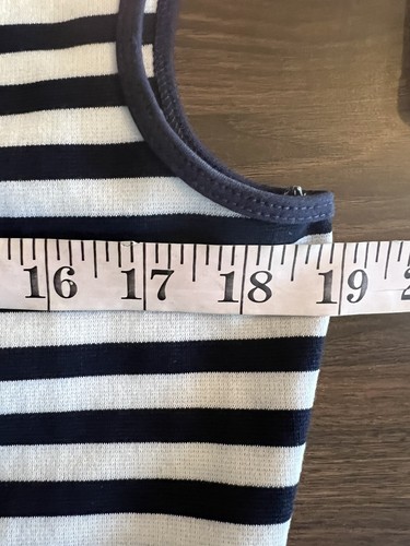NWOT! Draper James Size MEDIUM A-Line Navy Multi Stripe Ponte Knit Nassau Dress! - Picture 9 of 11