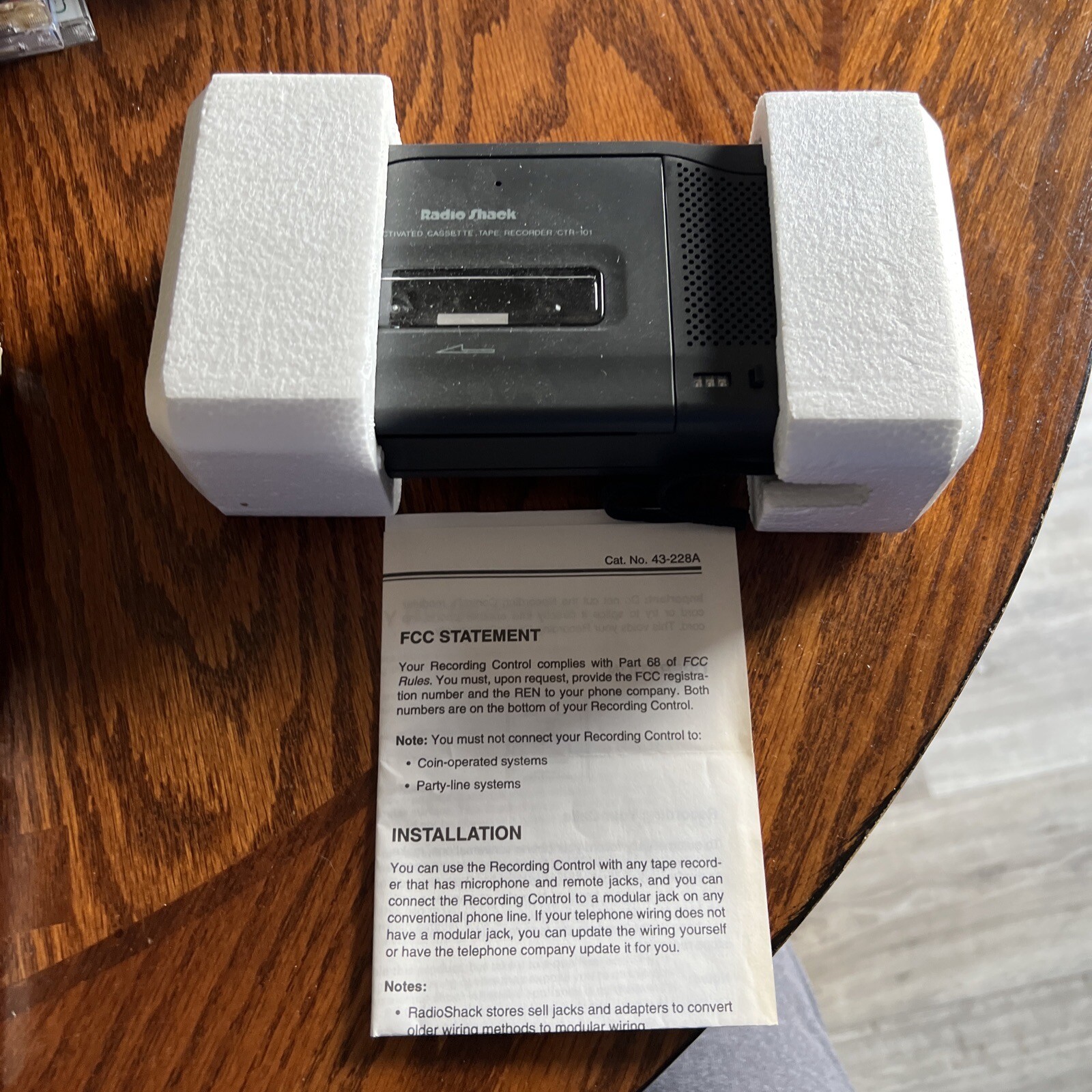 141110 Ctr101 RadioShack Radio Shack Voice Activated Cassette Tape Recorder for sale online eBay