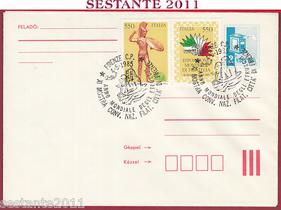 ITALIEN FDC MAGYAR POST WELTJAHR DER ETRUSKER KUNST 1985 FLORENZ T468