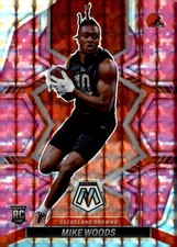 2022 Panini Mosaic  Camo Pink Mosaic #350 Mike Woods (RC)