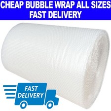 SMALL & LARGE BUBBLE WRAP - 300mm 500mm 750mm 1000mm 1200mm ROLLS x 10m 50m 100m