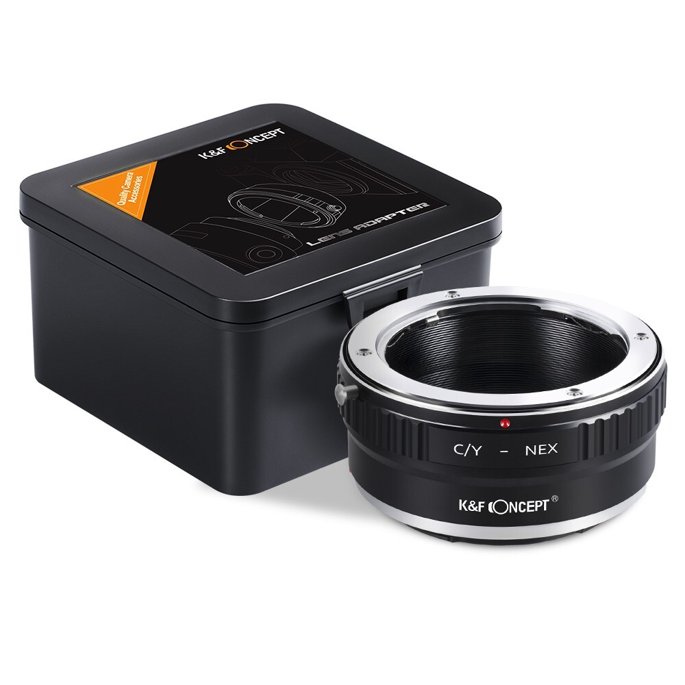 K&F Concept Lens Adapter With Optical Glass – Contax/Yashica Mount Lens To Nikon F Camera (Model KF-CYF)