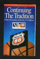Big 12 Conference--1997-98 Basketball Schedule--Phillips 66