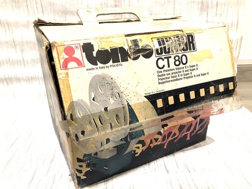 Modernariato Proiettore TONDO Polistil Super 8 Con Scatola Design G. Iurani - Picture 5 of 6