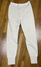 Vintage 50s 60s Long Johns Thermal Under Pants size 35 Military