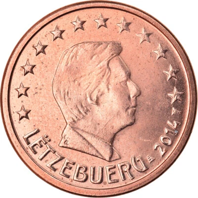 [#791977] Luxembourg, 2 Euro Cent, 2014, SPL, Copper Plated Steel, KM:New - Photo 1/2