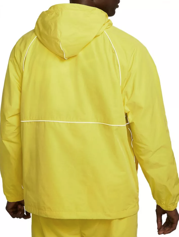 Nike Air Woven Full Zip Men's Water-Repellent Jacket Yellow DQ4213