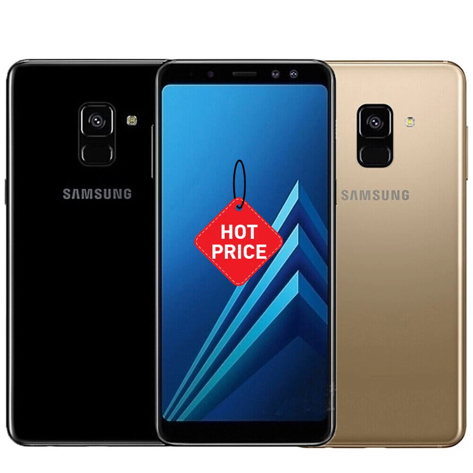 Smartphone Samsung Galaxy A8 (2018) A530F Doble SIM 32GB Buen Desbloqueado de fábrica EE. UU. Foto 2 de 4