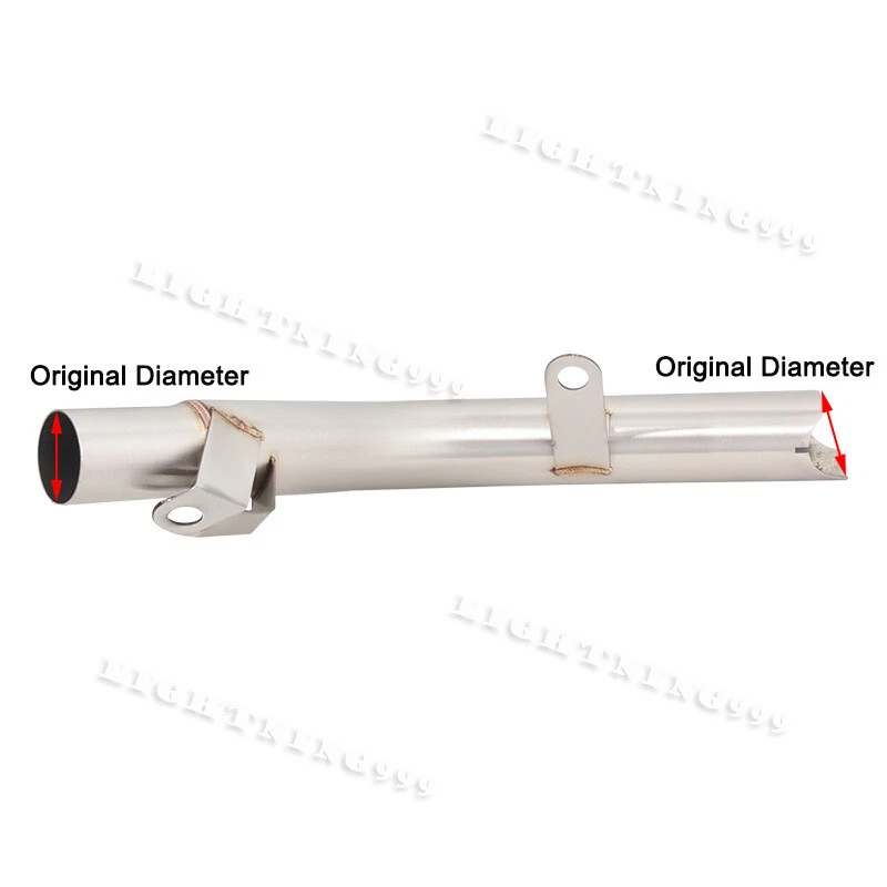 Sistema de escape tubo de enlace medio deslizable original para Suzuki GSXR 600 750 2011-2025 Foto 4 de 4
