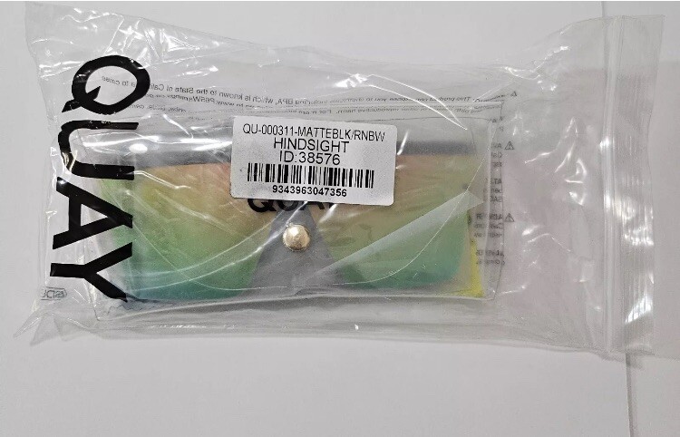 Quay Australia Hindsight Shield Rainbow Sunglasses Eyewear  display picture 2