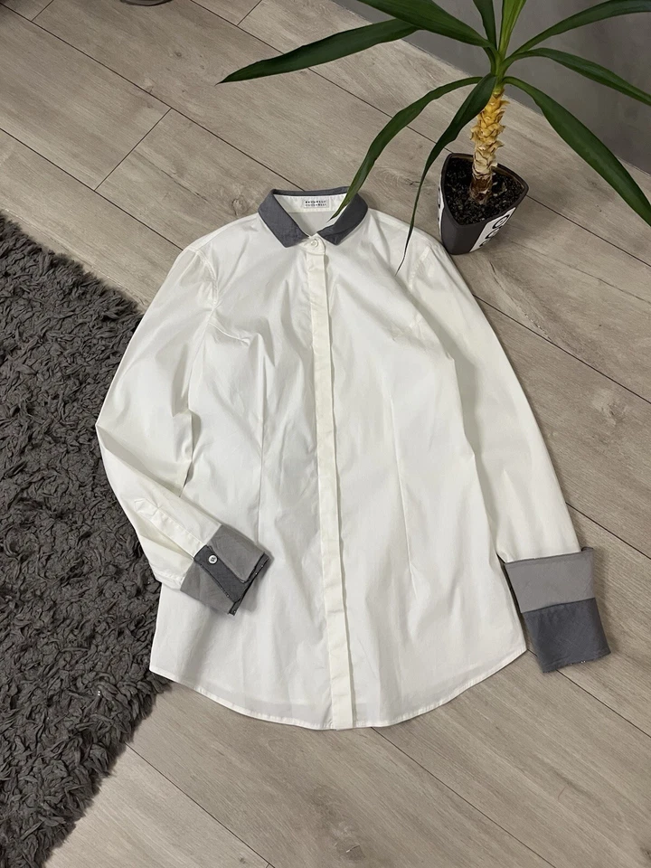 🔥90 年代 Brunello Cucinelli Archive 罕见衬衫连衣裙 Y2K — 第 4/4 张图片