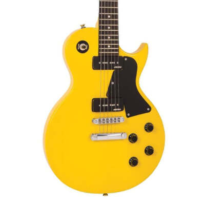 Vintage V132 ReIssued Single Cutaway w/ Dual P90s  Electric Guitar - TV Yellow