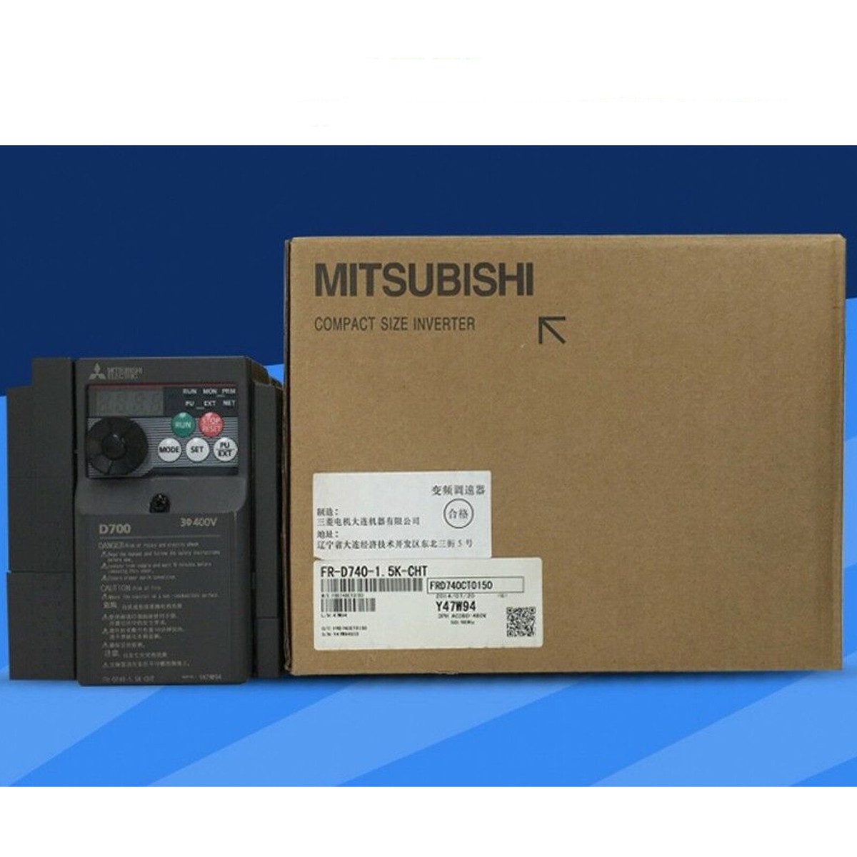 その他 FR-D740-1.5K Mitsubishi Compact Size Inverter FR-D740-1.5K-CHT New in Box
