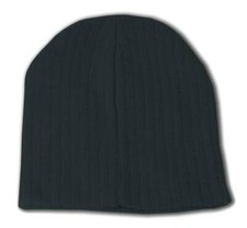 Short Cable Beanie-Black