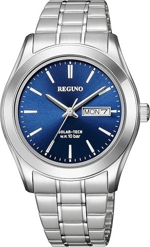 CITIZEN KM1-211-71 REGUNO Solar Tech Men's Watch Blue Silver Fast Delivery NEW - Picture 2 of 5