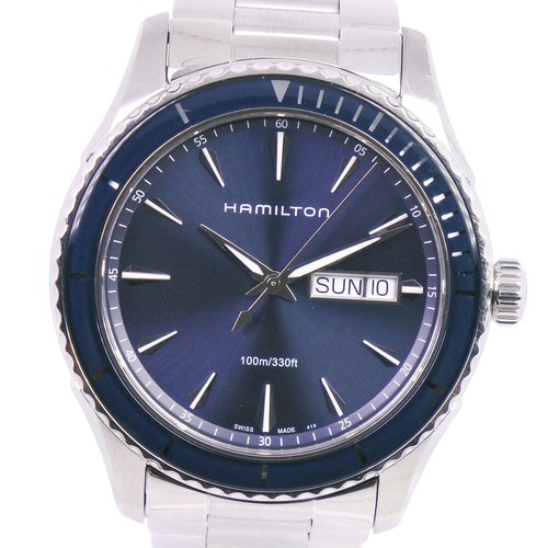 Hamilton Jazzmaster H375510 Quartz Stainless Steel Navy Dial Ladies  Watch[b0208] | eBay