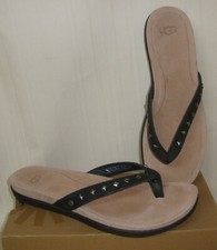 UGG SADIE Black Studded Comfortable Sandals Women  s Size US 9, EU 40 NEW