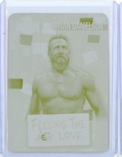 2022 Upper Deck Metal Universe AEW BRYAN DANIELSON Yellow Printing Plate 1/1