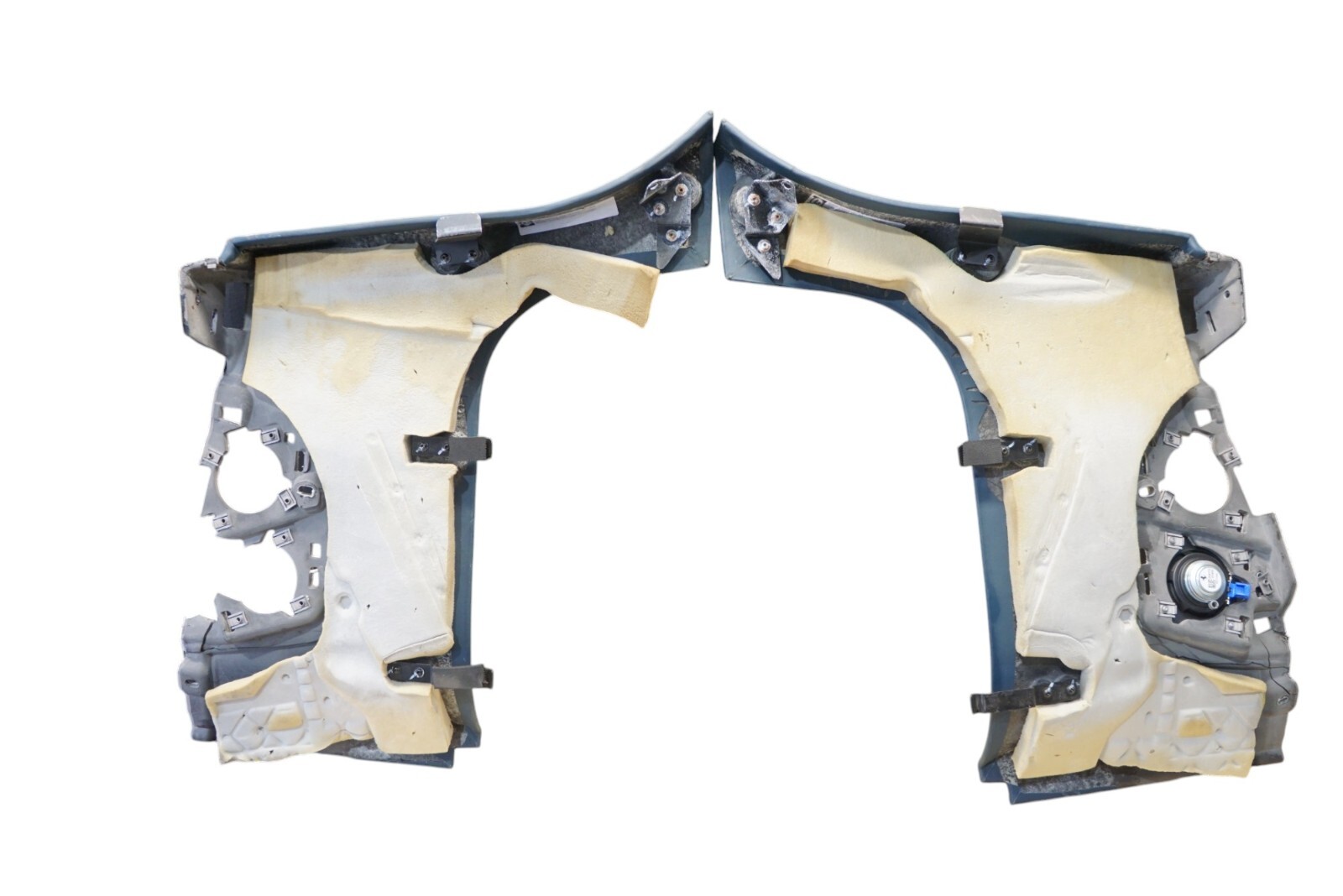 2009 - 2014 FERRARI CALIFORNIA BLUE LEATHER B-PILLAR TRIM PANEL PAIR OEM +NOTE