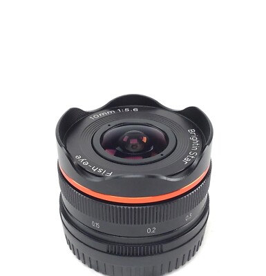 Brightin Star 10mm F5.6 APS-C Wide Angle Fisheye MF Lens for Fuji