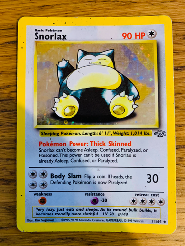 Snorlax (11/64) Holo Jungle Set Pokemon Card! FAST & FREE P&P! - Picture 49 of 78