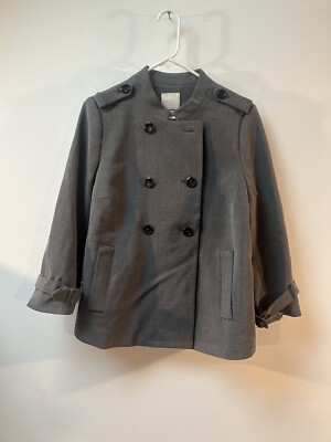 The Limited Scandal Collection Double Breasted Winter Gray Blazer Size M