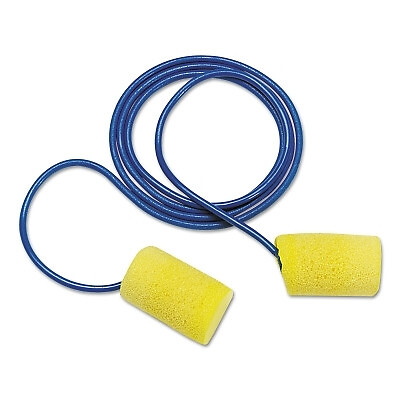 3M 311-1105, E-A-R Classic Plus Earplugs, Corded, Poly Bag, NRR 33 dB, 1 Pair