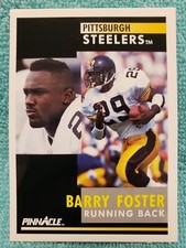 1991 PINNACLE BARRY FOSTER #17 PITTSBURGH STEELERS 