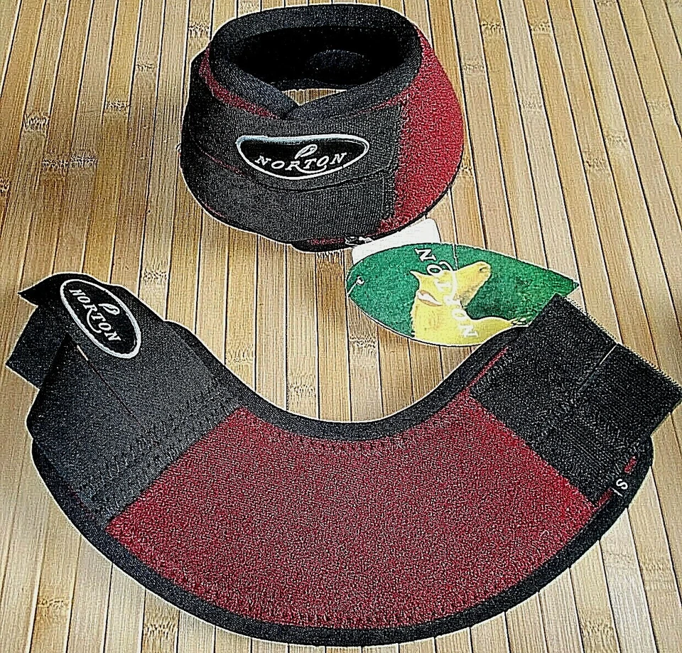 Springglocken Glocken Neopren NORTON rot S M Pony Cob Vollblut NEU - Bild 2 von 4