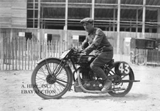 Sunbeam factory racer Rupert Karner 1925 French Grand Prix Montlhery photo