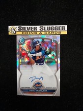 2023 Diego Mosquera 1st Bowman Chrome Auto Atomic Refractor /100 New York Mets
