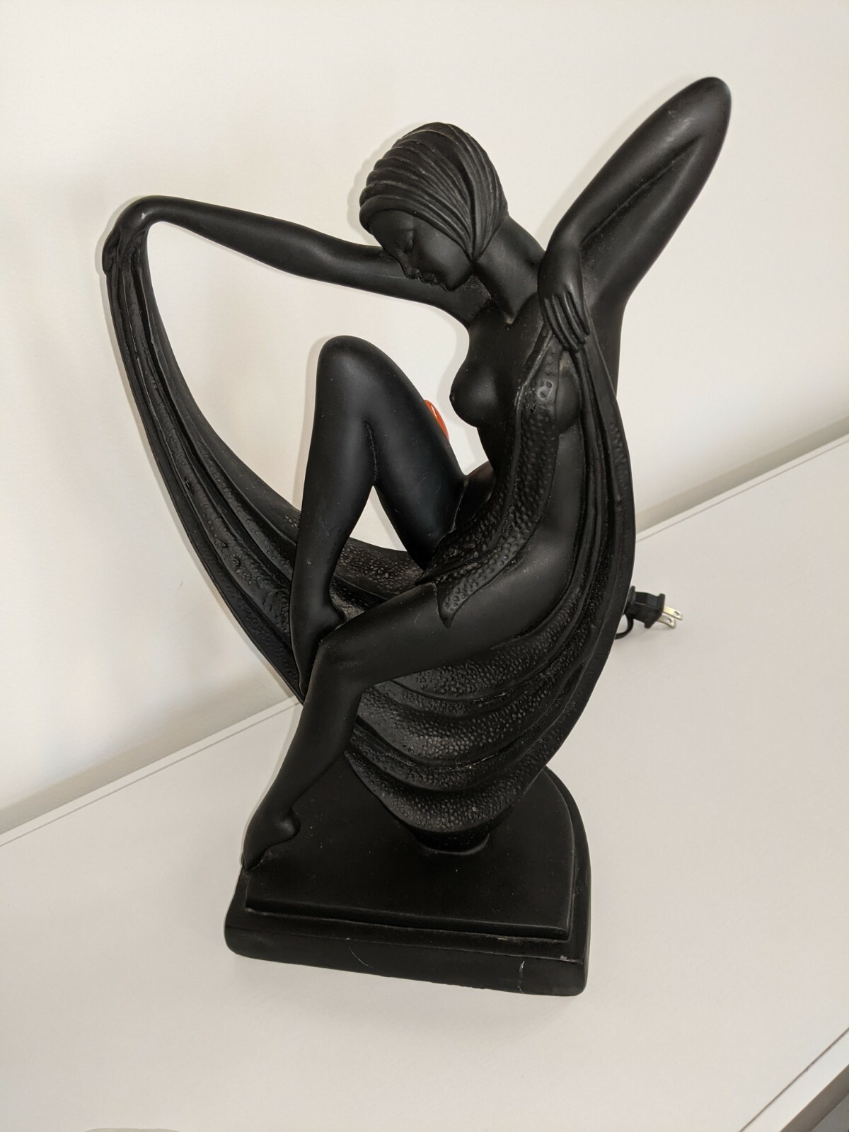 Vintage Crosa 1993 Art Deco Style Lady Lamp eBay