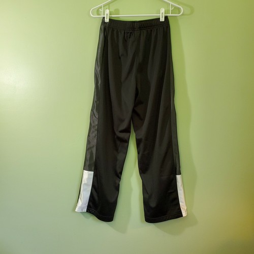 Nike Swoosh Sweatpants Size Large Youth Inseam: 26” Black/White Grey Sweats - Picture 4 of 12
