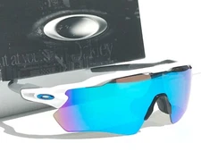 NEW* Oakley RADAR EV WHITE polished Sky PRIZM Sapphire Blue Sunglass 9208-73