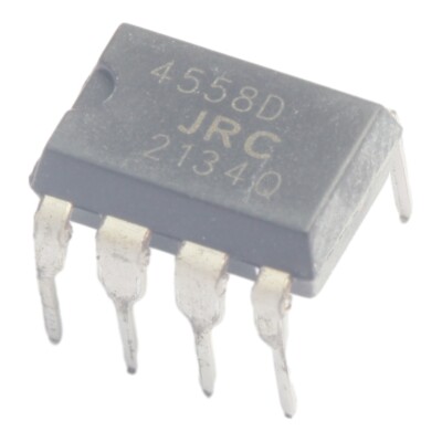 Lot 10 Amplificateurs Opérationnels NJM4558D 4558 DIP-8 – Double Op-Amp Gain Élevé