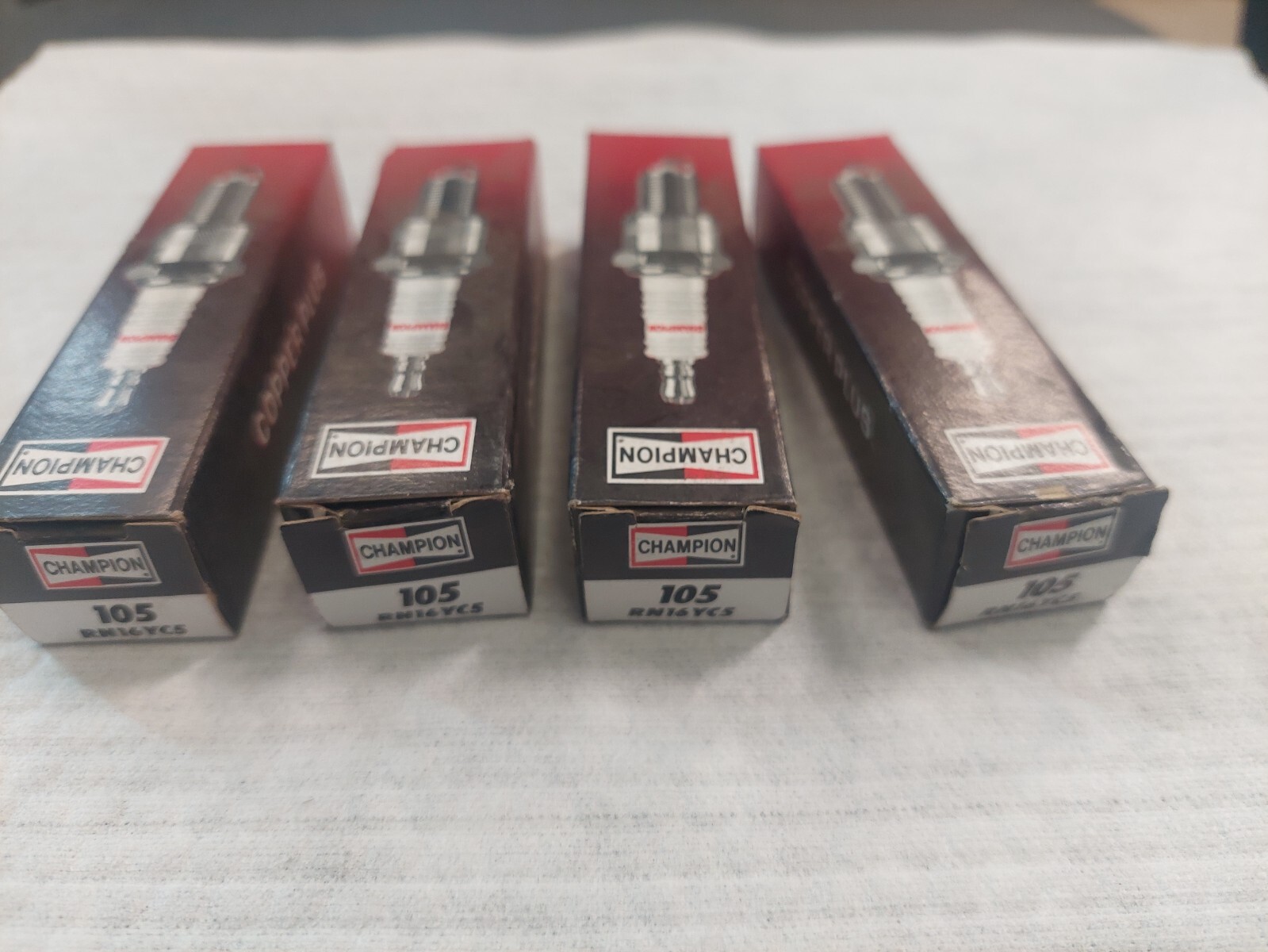 Champion Spark Plug 105 lot of 4, pack of 4, quantity of 4