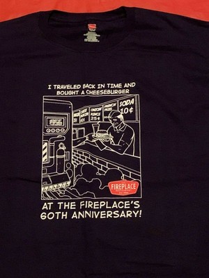 Fireplace Restaurant Paramus Nj T Shirt Size Xl Blue Navy Nwot