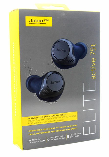 Jabra Elite Active 75t True-Wireless-Ohrhörer - Navy (100-99091000-60) |  Acquisti Online su eBay