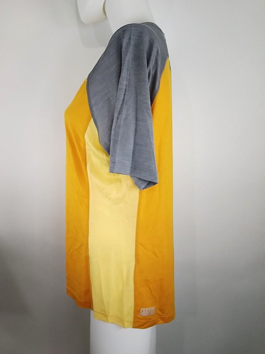 Smartwool Women Ultralite Mountain Bike Short Sleeve Honey Gold Medium 16590-K11 - Picture 4 of 10