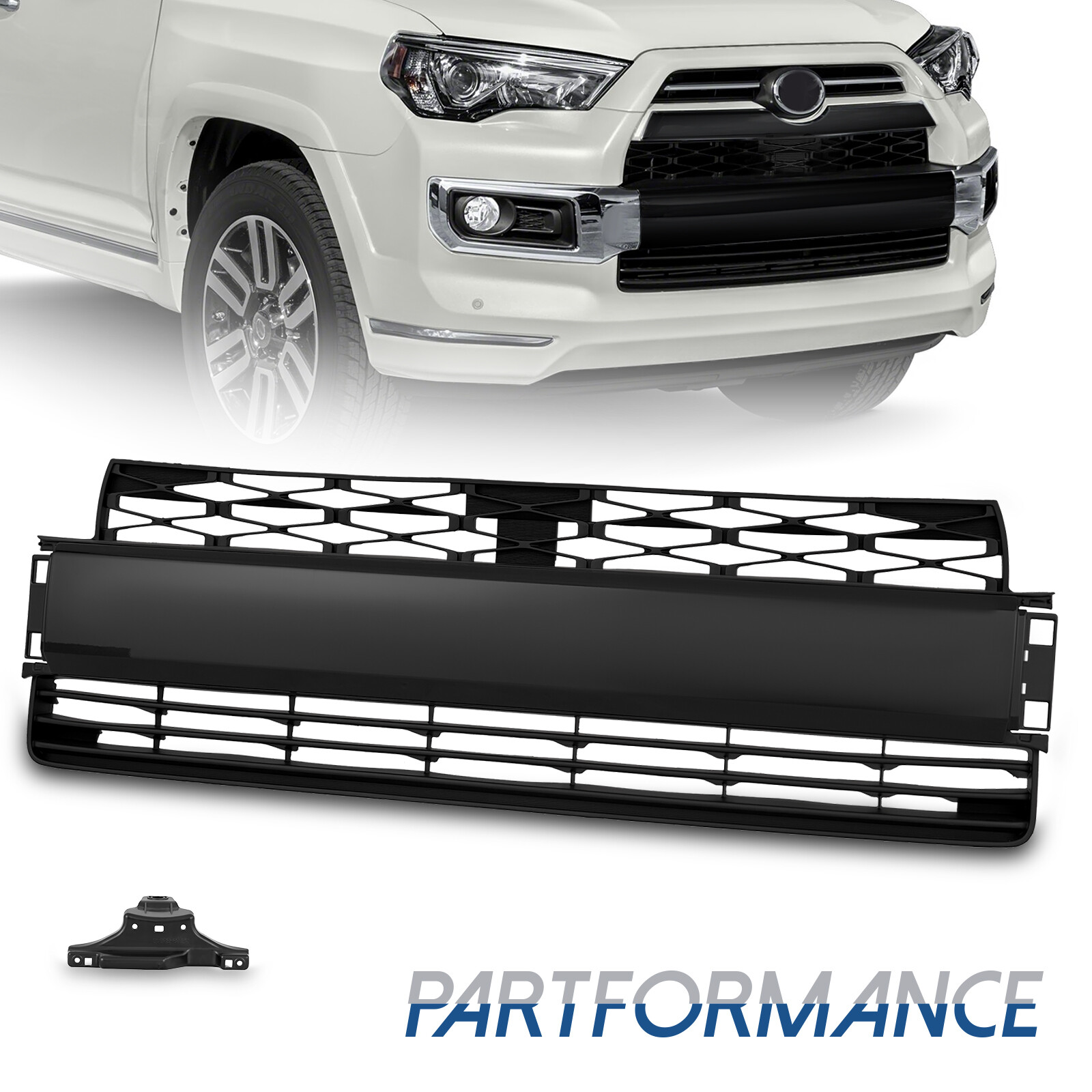 For 2014-2020 Toyota 4Runner Limited Front Bumper Lower Black Grille ...